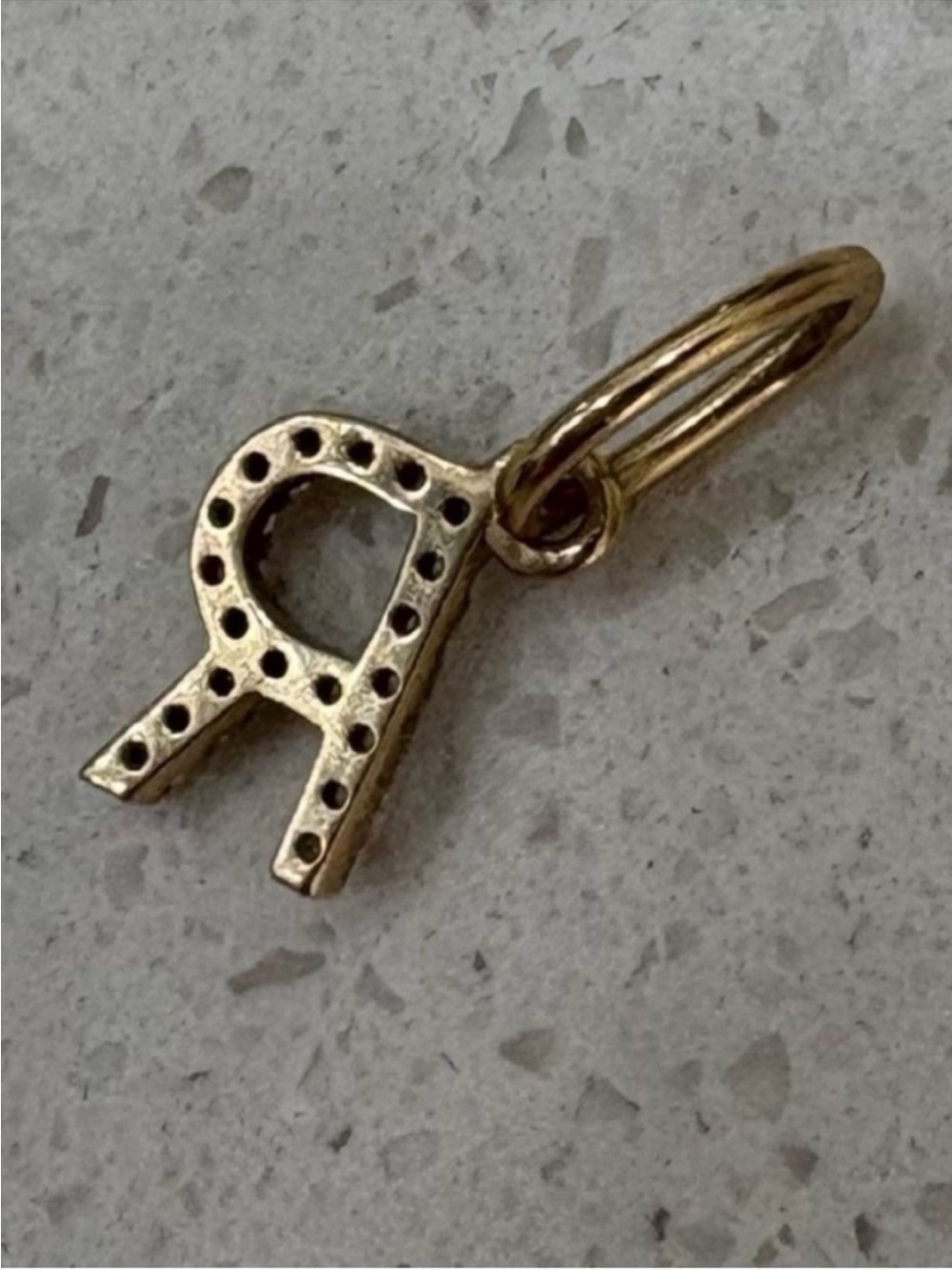 BRUNA THE LABEL LAB-GROWN DIAMOND LETTER CHARM - Picture 8 of 10